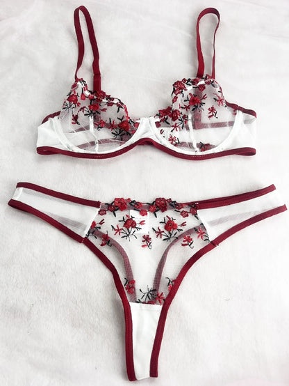 Boudoir Bliss White/Red