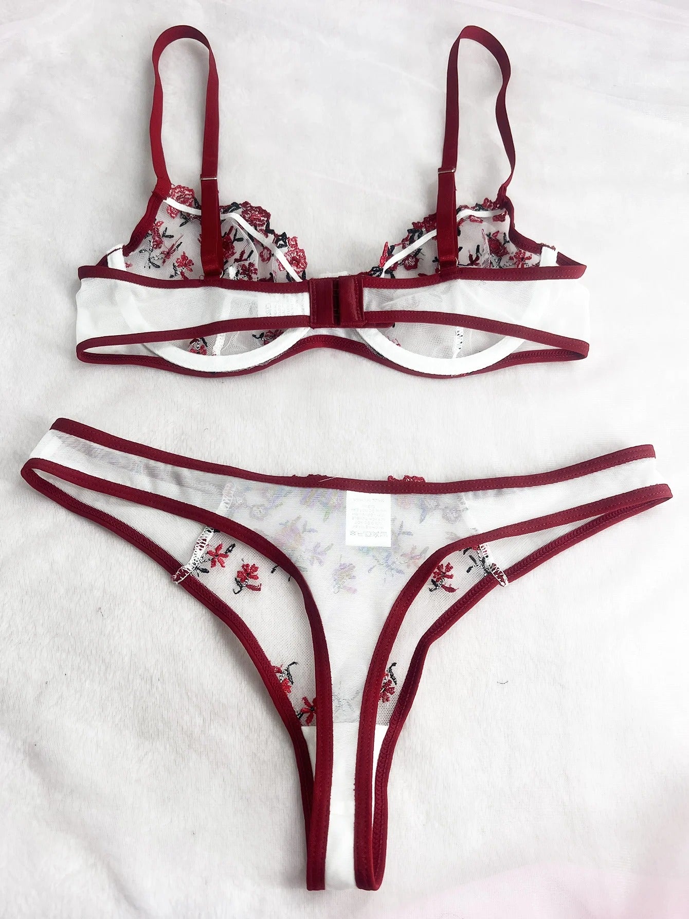 Boudoir Bliss White/Red