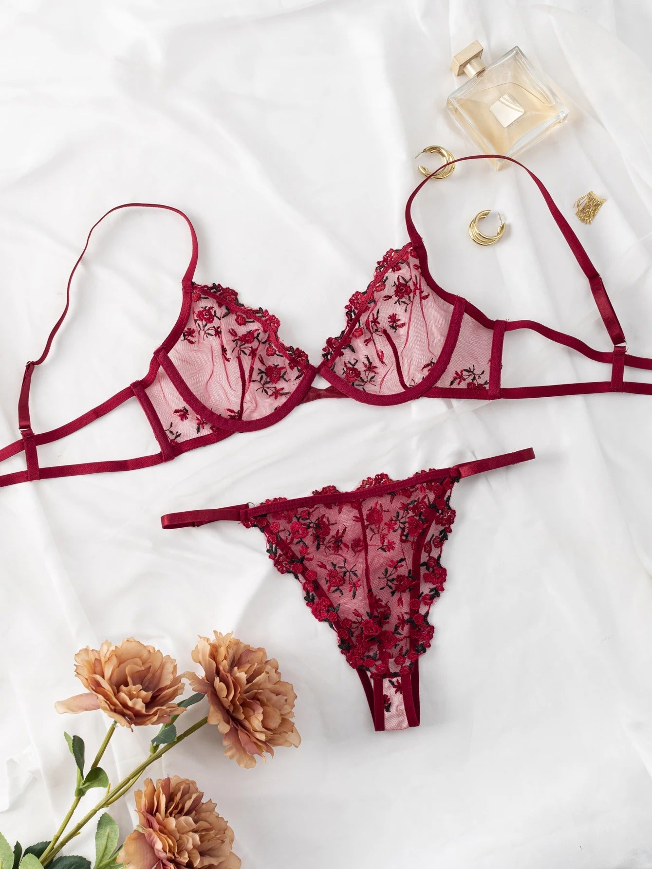 Boudoir Bliss Wine Red